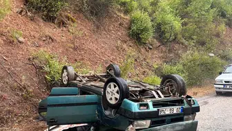 Denizli'de yolculuk kabusa döndü: Yağmurun kayganlaştırdığı yolda feci kaza
