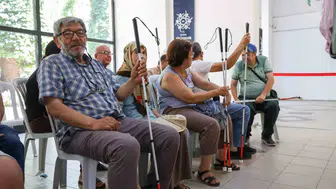 Aydın’da Görme Engellilerin Bağımsızlık Sembolü Törenle Dağıtıldı