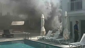Bodrum'da tatil merkezinde korkutan yangın: Klima faciası ucuz atlatıldı