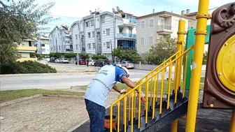 Didim’de yeşil alanlara estetik dokunuş: Parklar yenileniyor