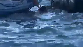 Karşıyaka kıyılarında nefes kesen kurtarma operasyonu: Deniz polisi saniyelerle yarıştı