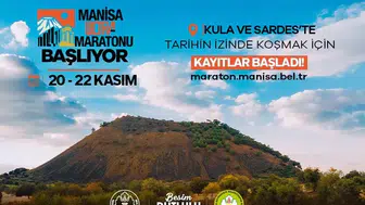Manisa'da volkanik araziden antik kentlere uzanan dev maraton heyecanı