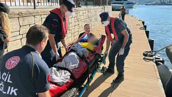 Fethiye açıklarında deniz üzerinde acil müdahale: İki kişi hastaneye yetiştirildi