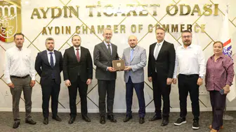 Aydın iş dünyası rotayı Ukrayna’ya çevirdi: Büyükelçi Dzhelialov AYTO’da ağırlandı