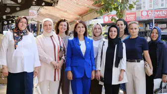 Bayramyeri esnafı AK Partili kadınlarla buluştu: Sahadan gelen talepler not edildi