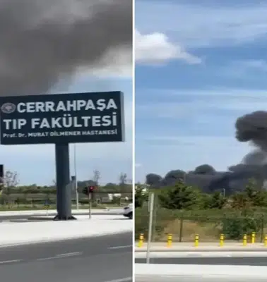 Cerrahpaşa Tıp Fakültesi'nde yangın paniği, itfaiye ekipleri hızla müdahale etti