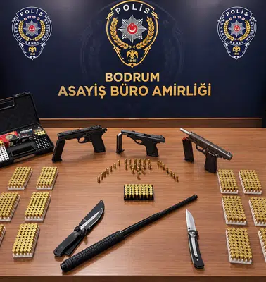 Bodrum gecelerinde dehşet saçtılar: Cephanelik gibi araçla yakalandılar