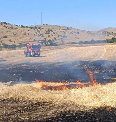 Sandıklı'da tarım arazileri alevlere teslim oldu: 200 dekar kül oldu