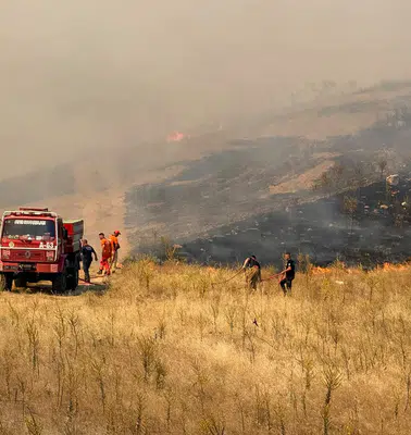 Kula’da kabus bitmedi: Söndürülen yangın rüzgarın kurbanı oldu
