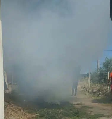 Sarıgöl’de dikkatsizlik az kalsın faciaya yol açıyordu: Ekipler son anda yetişti