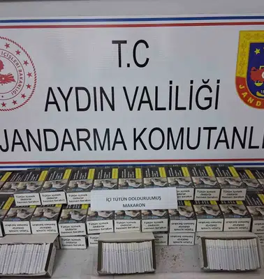 Didim'de jandarmadan operasyon: Tezgah altı cephanelik çıktı