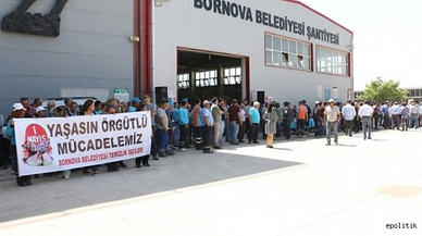 Bornova Belediyesi'ndeki İşçilerden Barışı Yükseltme Çağrısı