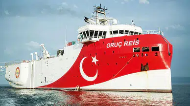 Oruç Reis sismik araştırma gemisi Mersin Taşucu açıklarında demirledi