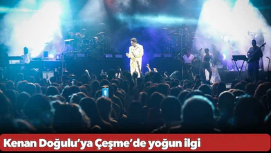 Kenan Doğulu’ya Çeşme’de yoğun ilgi