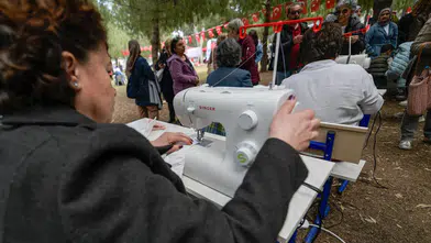 Makineler taşındı, eğitim açık alanda devam etti