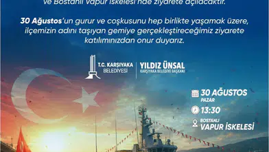 İzmir'in adını taşıyan TCG Karşıyaka ilk kez Bostanlı'da