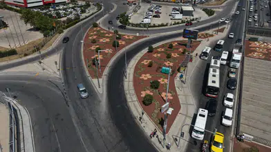 ESBAŞ Kavşağı rengarenk bir görünüme kavuştu