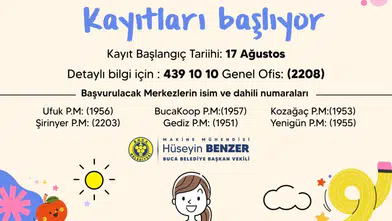 Buca Belediyesi Pırlanta Çocuk Aktivite Merkezlerinde kayıtlar başlıyor