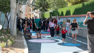 Konaklı öğrencilere ‘renkli yol’ sürprizi