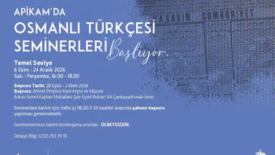 APİKAM'da Temel Seviye Osmanlı Türkçesi Seminerleri başlıyor