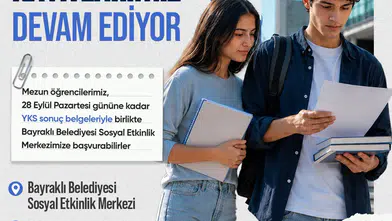 Bayraklı’da mezun öğrencilere YKS desteği