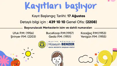 Buca Belediyesi Pırlanta Çocuk Aktivite Merkezlerinde kayıtlar başlıyor