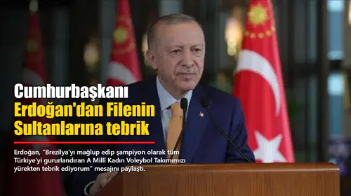 Cumhurbaşkanı Erdoğan ve Bahçeli'den voleybol takımına tebrik