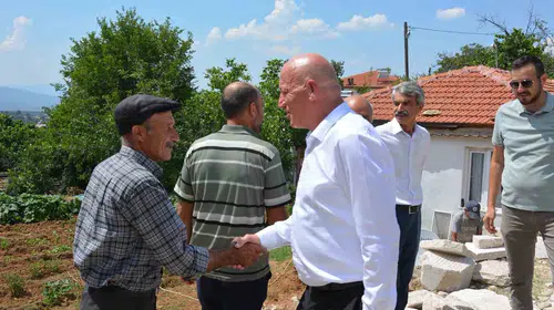 Babadağ’da şantiye mesaisi: Başkan Kumral projeleri yerinde takip ediyor