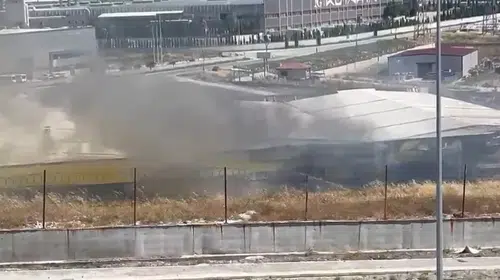 Kütahya OSB’de korkutan kıvılcım: Çömlek fabrikasında yangın alarmı