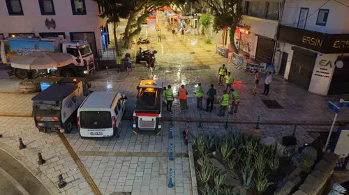 Bodrum’un kalbinde hijyen operasyonu: Çarşı Mahallesi pırıl pırıl oldu