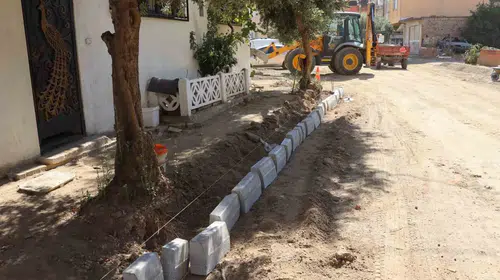 Nazilli'de yol seferberliği: Dumlupınar Mahallesi'nde hummalı çalışma