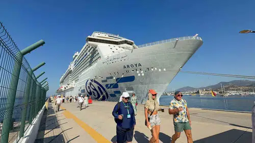 Bodrum kıyılarında dev misafir: Aroya rotasını Ege'ye çevirdi