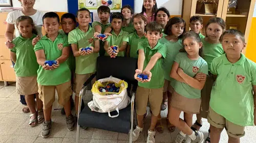 Datça’nın minik çevrecilerinden büyük adım: Plastik kapaklar geleceğe umut oluyor