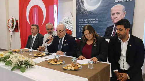 Söke MHP'de gençlik rüzgarı: Onur Şahin güven tazeleyerek görevi devraldı