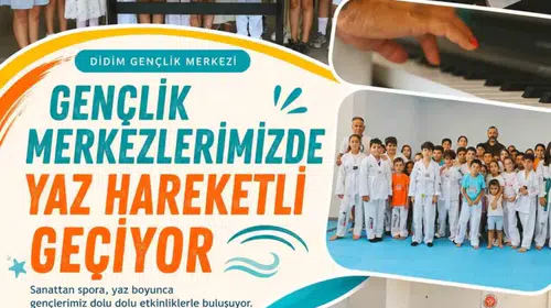 Didim'de yaz tatili sanata ve spora dönüştü: Gençler yeteneklerini keşfediyor