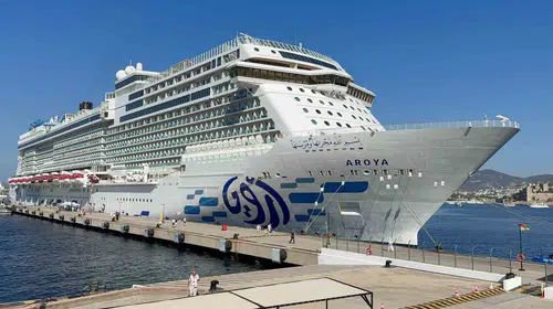 Ege'nin turizm merkezine dev ziyaret: Aroya Bodrum'a demir attı