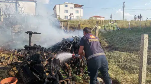 Sandıklı'da paniğe yol açan yangın: İtfaiye ekipleri büyümeden durdurdu