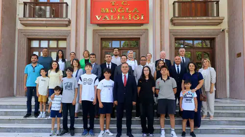 Muğla’nın gurur tablosu: LGS birincilerine makamda özel ağırlama