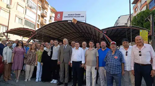 Manisa'da vefa örneği: Merhum İl Başkanı'nın ismi pazaryerinde ölümsüzleşti