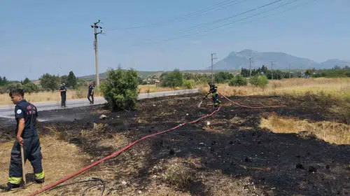 Datça’da korkutan yangın: Ekipler alevlerin evlere sıçramasını önledi