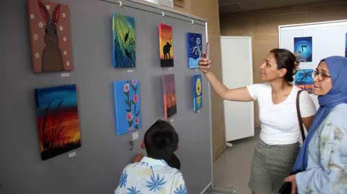 Muğla’da minik sanatçılar yaz tatilini üreterek değerlendirdi
