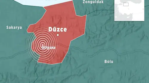 Düzce'de deprem çevre illerde hissedildi