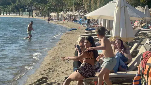 Türkiye kışı beklerken Bodrum yazı yaşıyor: Termometreler 32 dereceyi gördü