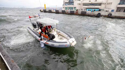 İzmir Körfezi'nde nefes kesen tatbikat: Denizde yangına karşı tam donanımlı önlem