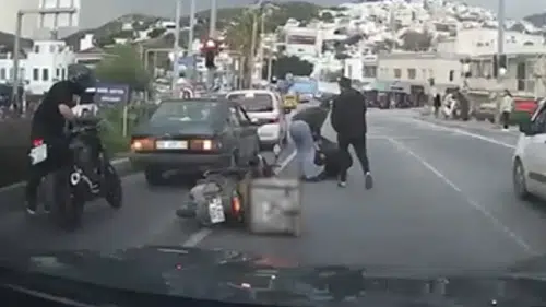 Bodrum trafiğinde dehşet anları: Kuryeyi darbeden magandalara ağır fatura