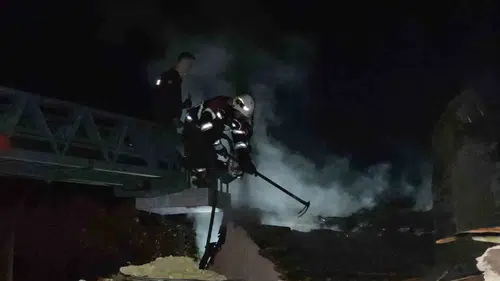 Nazilli'de soba dehşeti: Baba çocuklarını alevlerin arasından son anda kurtardı