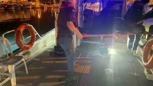 Datça açıklarında nefes kesen operasyon: Denizden acil tahliye