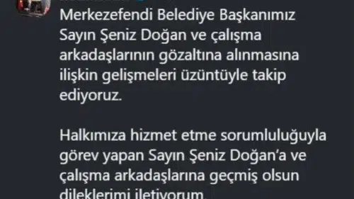 Tavas Belediye Başkanı Tatık'tan Şeniz Doğan mesajı: Demokrasi vurgusu yaptı