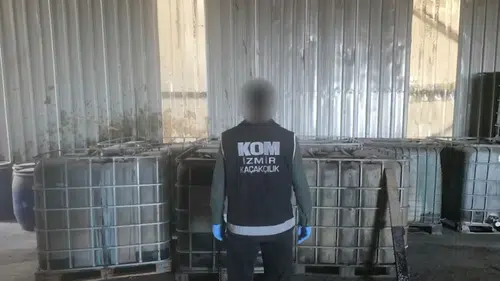 Aliağa'da geri dönüşüm tesisi maskeli akaryakıt vurgunu: 600 bin liralık kaçak ürün