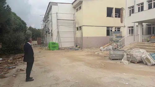 Söke’de eğitim yuvaları yenileniyor: Turizm lisesinde hummalı çalışma